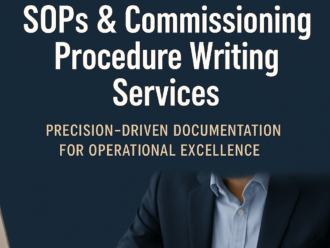 Standard operating procedures and commissioning documentation checklist