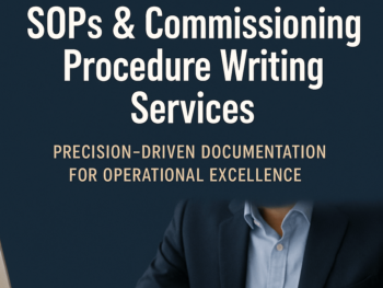 Standard operating procedures and commissioning documentation checklist